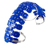 Protection de Tuyau de Moto Universelle Bouclier Thermique d'échappement Flexible pour Vélos Tout Terrain pour Vélos 2 Temps (Bleu)