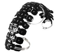 Protection de Tuyau de Moto Universelle Bouclier Thermique d'échappement Flexible pour Vélos Tout Terrain pour Vélos 2 Temps (Noir)