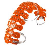 Protection de Tuyau de Moto Universelle Bouclier Thermique d'échappement Flexible pour Vélos Tout Terrain pour Vélos 2 Temps (Orange)
