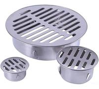 Protection de vidange ronde, 150 mm en acier inoxydable pour balcon, toit de drainage rond, bouchon de tuyau d'eau de pluie, pour tuyaux de drainage extérieurs, tuyaux d'échappement