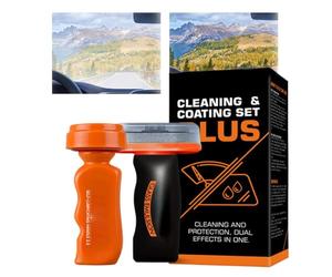 Protection De Vitre Garde - 90ml | Nettoyant De Film D'Huile - Agent Dégraissant Avec Planche De Lavage Pare-Brise Automobile Portes Miroir Intérieur Douche Cristaux