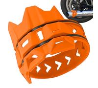 Protection d'échappement de moto - Pare-flammes pour tube d'extrémité, support de bouclier silencieux renforcé, clip d'enroulement thermique | Couvercle de tuyau résistant à la chaleur, collier
