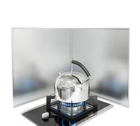 Protection D'écran Anti-Éclaboussures Bloc Anti-Éclaboussures Pliable Ustensiles De Cuisine Splash Guard Couvercle Plaque Anti Projection Cuisine Anti Adhérente Pliable,50×43cm