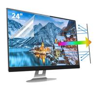 Protection d'écran anti-lumière bleue 61 cm pour écran standard ou incurvé, protection des yeux antireflet pour écran Sceptre/LG/Dell/HP/Acer/ViewSonic/ASUS/Aoc/Samsung avec rapport d'aspect 16:9