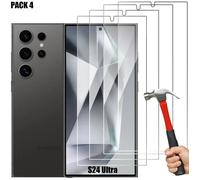 Protection d'écran - BOOLING - Compatible Samsung Galaxy S24 Ultra - Verre Trempé - Résistant aux rayures - Pack de 4