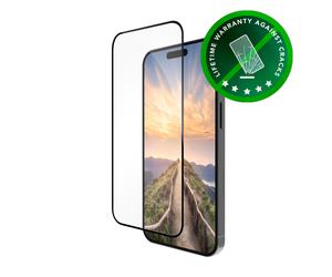Protection d'écran dbramante1928 Eco Bulk Transparent pour iPhone 16/15/14 Pro, 6.1", Plastique Recyclé 100%, Résistant Rayures/Poussière, Épaisseur 0.4mm