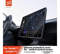 Protection d'écran de navigation centrale en TPU YZ pour Tesla Model 3 Y Highland Juniper 2021-2026