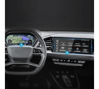 Protection d'écran de Navigation pour Audi Q4 2020-2023 Compatible CarPlay Verre trempé pour écrans 21-23 Pouces (Bleu)