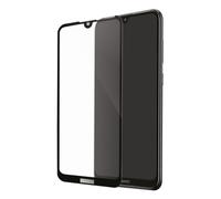 Protection d'écran en verre trempé (100% de surface couverte) pour Huawei Y7 2019, Noir
