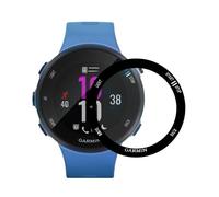 Protection d'écran en verre trempé compatible avec Garmin Vivoactive 5 - Cadre noir, lot de 2