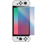 Muvitgame Verre Trempé MUVIT Protection d'écran Compatible Nintendo Switch OLED Anti Lumière Bleu, Anti-Fissures, Dureté 9H, sans Bulles, HD, Résistant aux Rayures, Facile à Installer pour Switch