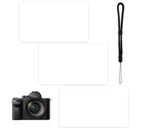 Protection d'Écran en Verre Trempé pour Sony Alpha A6600 A6400 A6300 A6100 A6000 A5000 - Pack de 3 Films Protecteurs 9H + Dragonne Offerte, Anti-Rayures, Anti-Empreintes, Installation Sans Bulles