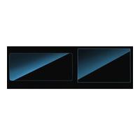 Protection d'écran en Verre trempé pour Tableau de Bord et Navigation LEAPMOTOR C10/C16/B01/B10/C11 2024-2026, Anti-Traces de Doigts (2 pièces pour C11 Blu-Ray)