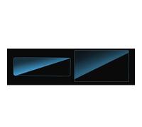 Protection d'écran en Verre trempé pour Tableau de Bord et Navigation LEAPMOTOR C10/C16/B01/B10/C11 2024-2026 : Anti-Traces de Doigts (B10 8K Blu-Ray, 2 pièces)