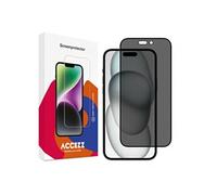 Accezz Protection d'écran en verre trempé Privacy pour Apple iPhone 14 Pro / 15 / 16