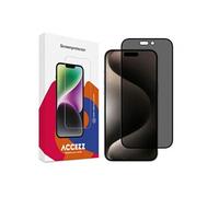 Accezz Protection d'écran en verre trempé Privacy pour Apple iPhone 15 Pro