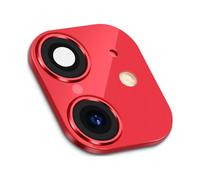 Protection d'écran et coque pour iPhone XR/X à 11 Pro Max, autocollant pour objectif rouge, compatible avec iPhone XR