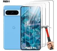 Protection d'écran - Google - Pixel 8 Pro - Verre Trempé - 4 Pièces - Résistant 9H