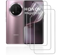 Protection D'écran Hydrogel Pour Honor Magic7 Lite - Pack De 3 Films Tpu Transparents Hd, Couverture 3d Incurvée Intégrale, Sans Bulles, Auto-Réparante
