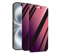 Protection d'écran - KARYLAX - iPhone 16 - Rouge - Pack x2 - Filtre confidentialité