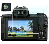 Protection D'Écran Pour Appareil Photo Reflex Numérique Canon Eos M50 M100 Avec Cache-Griffe En Verre Trempé 0,3 Mm Haute Définition Dureté 9H [Lot De 3][CLI1961]