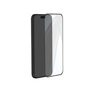 Crong Protection d'Écran pour iPhone 16 Pro Max en Verre Trempé 9H 3D Antibactérien Noir transparent