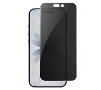 4smarts Protection d'écran pour iPhone 17 – Verre trempé anti-espion – Noir transparent