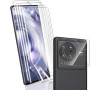 Protection D'écran Pour Vivo X80 Pro Non-Verre Trempé, 4 Pièces Protection D'écran Film Flexible + 1 Pièces Arrière Caméra Verre Trempé, Haute Définition Pour Vivo X80 Pro