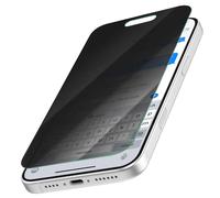 Protection d'Écran Privacy 3D Armour pour iPhone 16 et 15 Anti-espion Crong Noir transparent