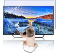 Protection D'Écran Tv Mate Dépolie, Anti-Reflets Et Anti-Lumière Bleue, Ultra-Transparente, Pour Écrans Lcd, Led, Oled, Qled 4K Hdtv De 32 À 75 Pouces (856 X 47 Mm Et 1221 X 689 Mm Jusqu'À 55 Pouces)