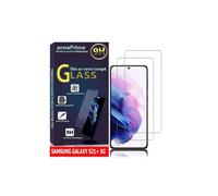 Protection d'écran VCOMP compatible avec Samsung Galaxy S21+ 5G - Verre trempé - Lot de 2 - Résistante aux rayures