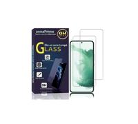 Protection d'écran VCOMP compatible avec Samsung Galaxy S22+ 5G - Lot de 2 - Verre trempé - Résistant aux rayures - Blanc