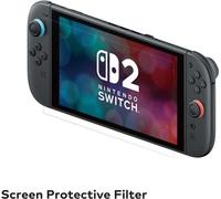 Protection d'écran verre trempé - HORI - Nintendo Switch 2 - Anti-bulle - Antichoc - Anti-rayures - 100 % transparent