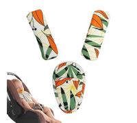 Protection d'épaule de ceinture de sécurité pour enfant, ensemble de housses de sangle de siège de voiture pour enfant - Housse de ceinture de sécurité souple, épaulettes, ceinture de sécurité | Couss