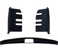 Protection des angles du coffre pour Dacia Duster 2010-2018 ABS noir 3 pcs