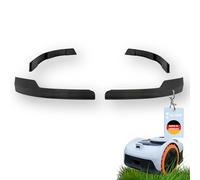 Protection des bords compatible avec Segway Navimow i200 AWD Series Protection Bumper Tuning Tondeuse robot - Facile à emboîter, pas de collage nécessaire (noir i205 AWD, i208 AWD, i210 AWD)