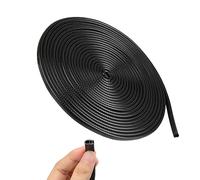 Protection des bords de portière de voiture - En caoutchouc U - Pour la plupart des voitures, camions, SUV, ATV et navires (10 m, noir)