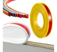Protection des bords en forme de U - 1 m - Autocollant en TPE - Pour meubles en bois - Pour armoires, contreplaqué, tables, armoires, protection des bords pour panneaux en bois (jaune, 9 mm)