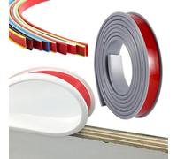 Protection des bords en forme de U - 1 m - Autocollant en TPE - Pour meubles en bois - Pour armoires, contreplaqué, tables, armoires, protection des bords pour panneaux en bois (gris, 40 mm)