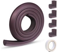 Protection Des Bords Et Coins,2m Protection Mousse Sécurité Avec 4 Angles, Kit De Sécurité Pour Bien Protéger Les Enfants(Marron) Marron