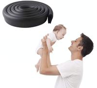 Protection Des Bords Et Coins,2m Protection Mousse Sécurité Avec 4 Angles, Kit De Sécurité Pour Bien Protéger Les Enfants(Noir) Noir