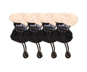 Protection des chaussures de chien des jambes - Bottes pour chiots pour petits chiens | 4 x bottes de neige réfléchissantes chaudes pour chiots d'hiver, chaussures qui ne sont pas d'avantage pour