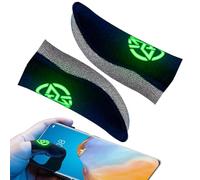 Protection des doigts anti-soudure pour téléphone à cellule de doigt, 2 pièces antidérapantes, couvre-doigts dans l'obscurité dans l'obscurité | Ultratun doigt couvert haute sensibilité, respirant