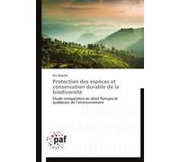 Protection des espèces et conservation durable de la biodiversité - Nyanda-E - P.academiques Francophones - broché - Etude