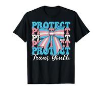 Protection des Jeunes transgenres transgenres Trans Pride Drapeau LGBTQ Fille T-Shirt