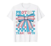 Protection des Jeunes transgenres transgenres Trans Pride Drapeau LGBTQ Fille T-Shirt
