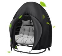 Protection des meubles - Fermeture éclair intégrale, maille respirante ventilée, coque en polyester à séchage rapide, sangle de fixation | Protection de rangement saisonnière pour patio, jardin