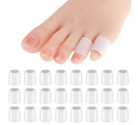 Protection Des Orteils, Lot De 24 Embouts En 2 Tailles Protection Des Orteils En Gel Respirant Protège-Orteils Embout En Silicone Pour Gros Orteils Ampoules Ongles Incarnés Cors Chute Des Ongles