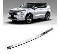 Protection des Pare-Chocs Protection de seuil de Coffre Acier Inoxydable Compatible avec pour Mitsubishi Outlander 2022 2023 2024, Mirror Silver