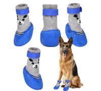 Protection des pattes de chien - Bottes imperméables et antidérapantes pour l'hiver - Bottes respirantes pour la protection des pattes de chien avec sangle réglable - Pour routes chaudes et enneigées